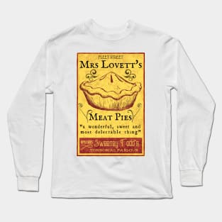 Mrs Lovett's Meat Pies - Sweeney Todd Musical Long Sleeve T-Shirt